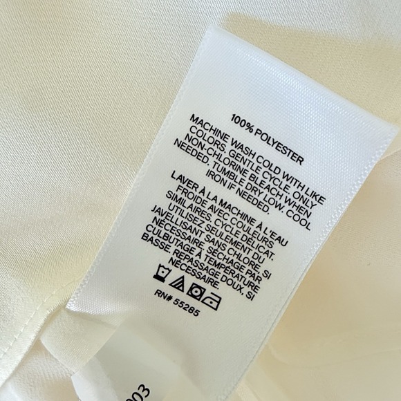 New Express Camisole Cream Ruched Woman Large Layer Career Event Office Tank - Picture 4 of 6